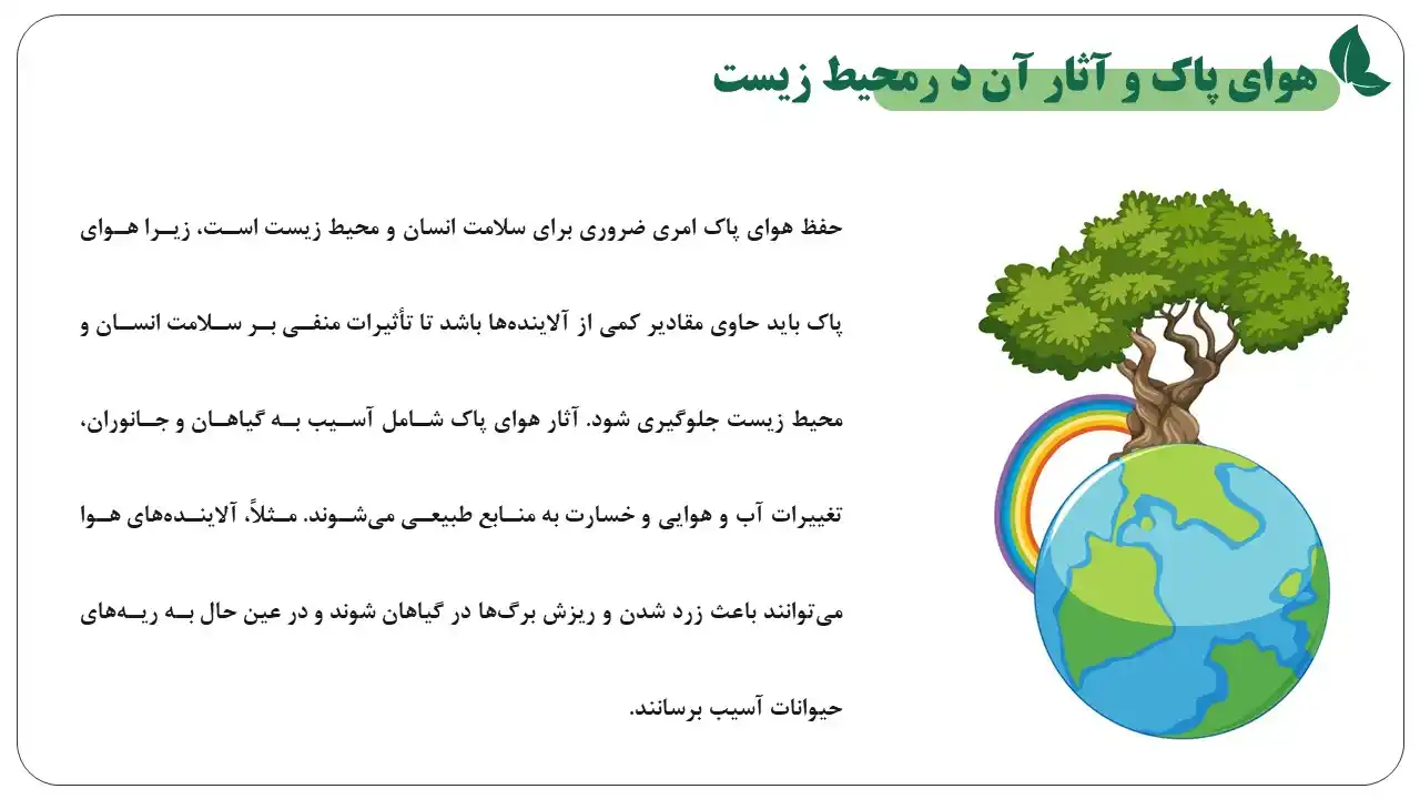 پاورپوینت هوای پاک