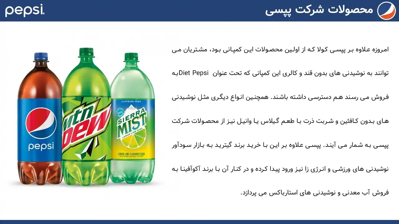 پاورپوینت شرکت پپسی
