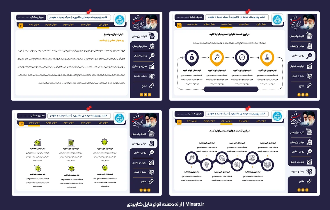 قالب پاورپوینت داشبوردی