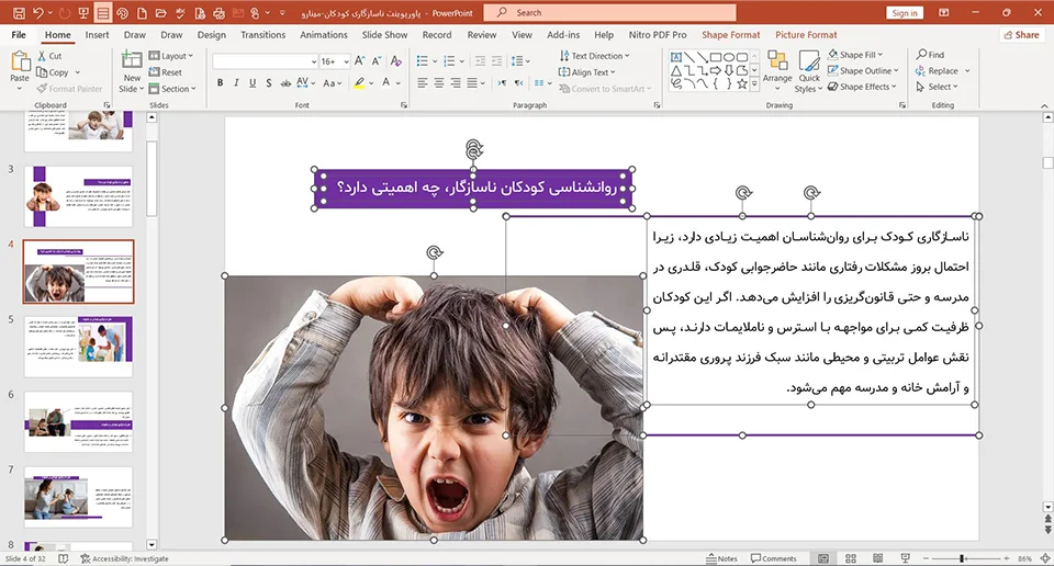 پاورپوینت ناسازگاری کودکان