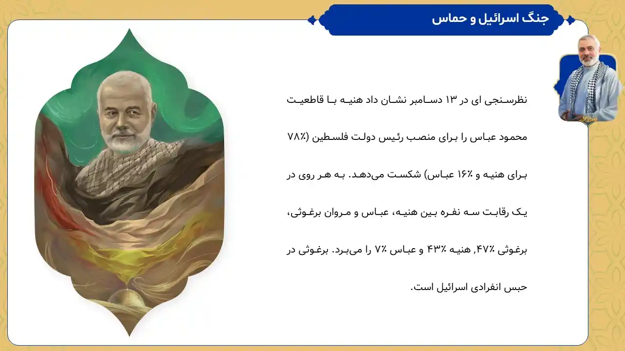 پاورپوینت شهید اسماعیل هنیه