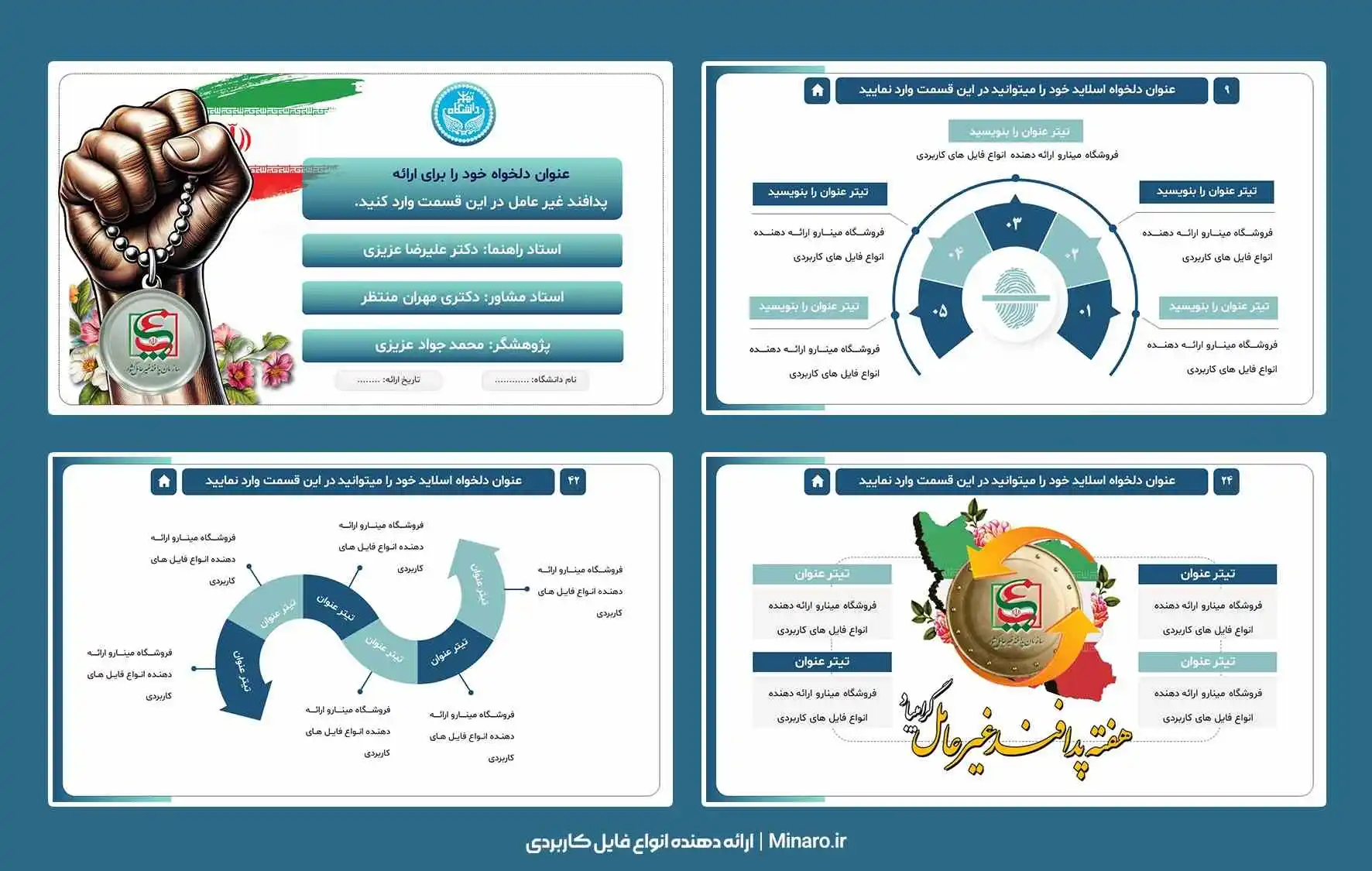 قالب پاورپوینت پدافند غیر عامل