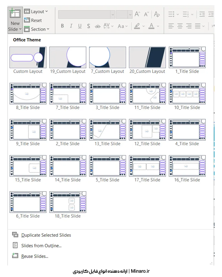 قالب پاورپوینت همه کاره اهورا