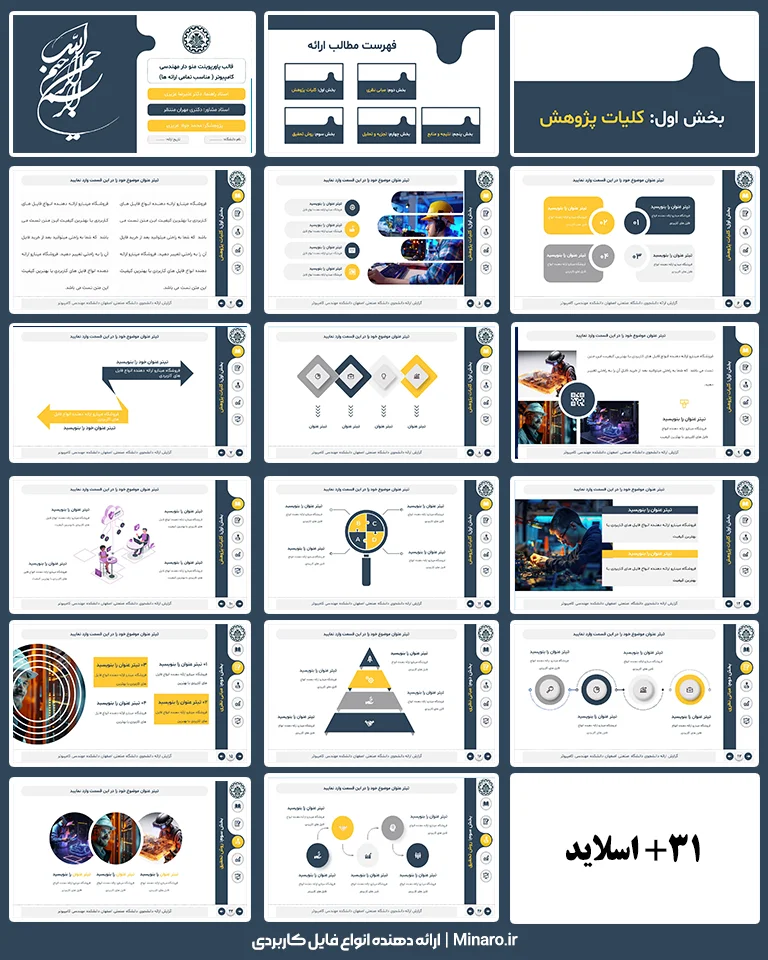 قالب پاورپوینت منودار مهندسی کامیپوتر