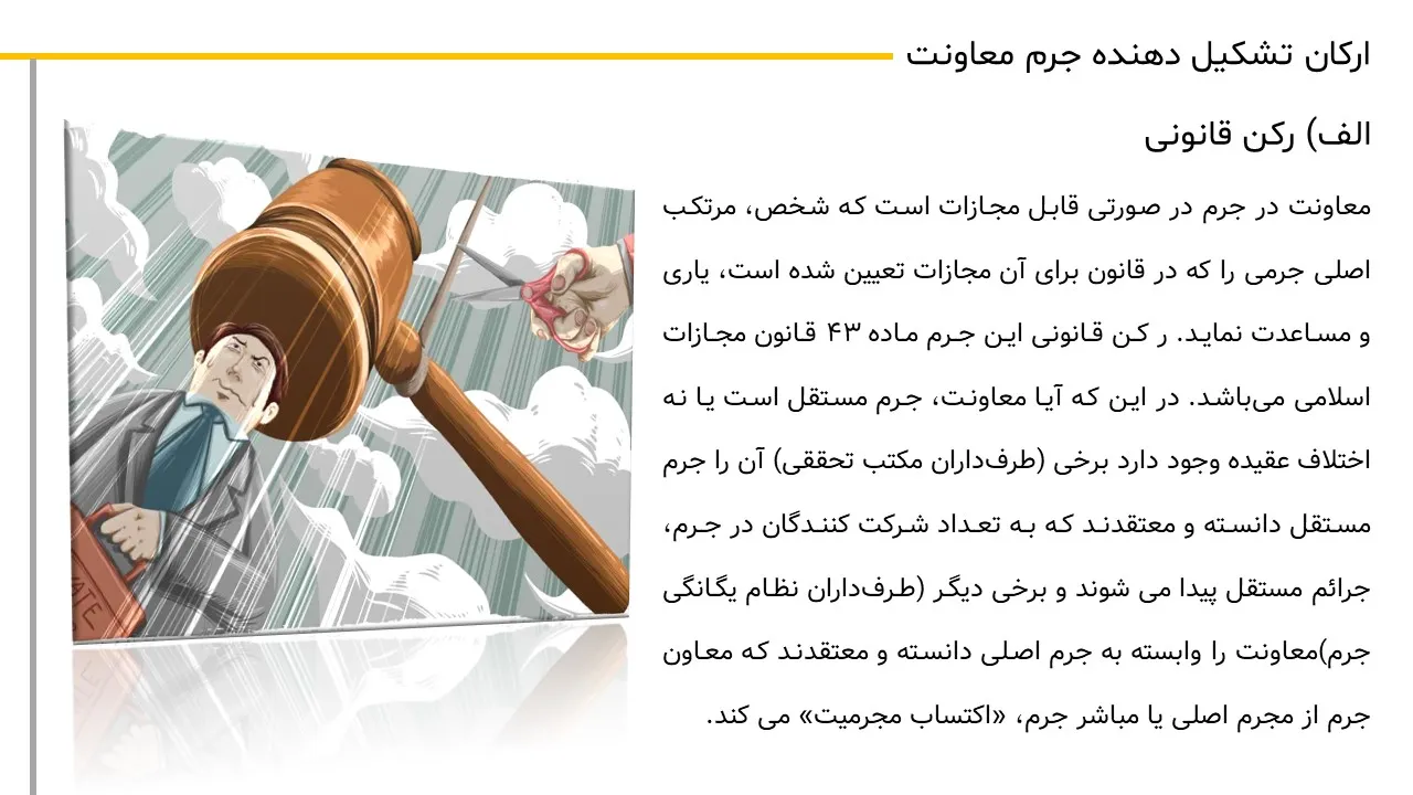 پاورپوینت معاونت در جرم