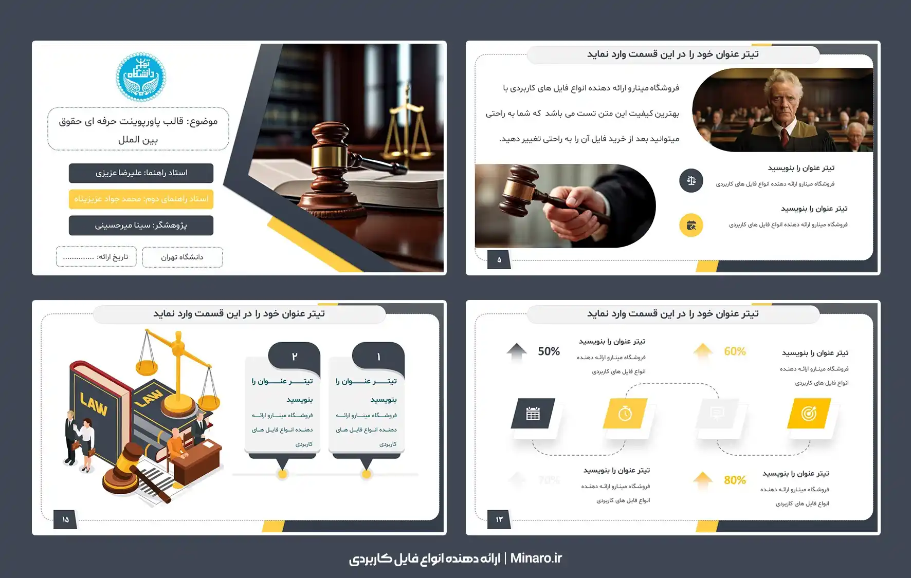 قالب پاورپوینت حقوق بین الملل