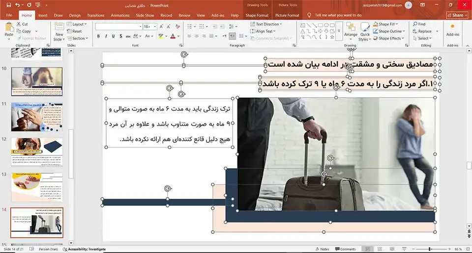 پاورپوینت طلاق قضایی