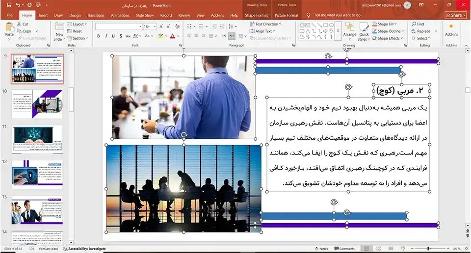 پاورپوینت رهبری سازمان