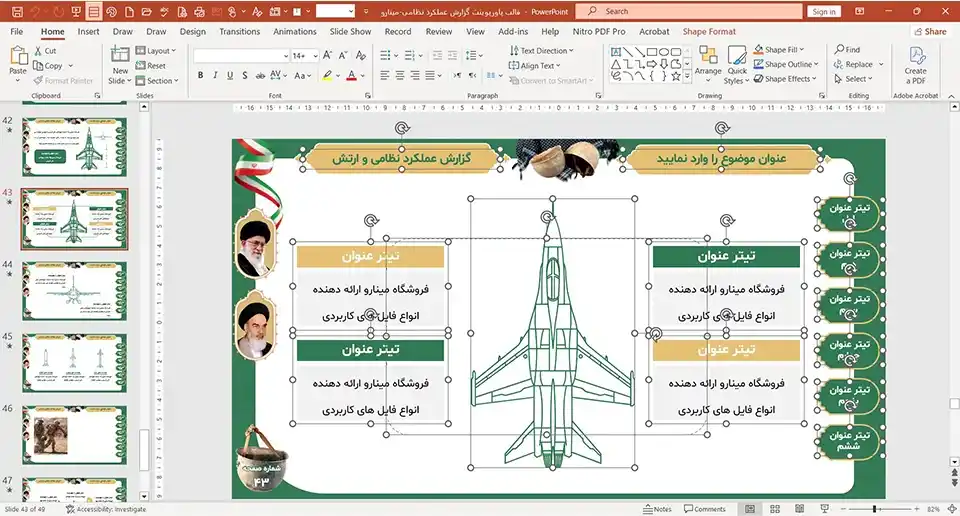 military-army-performance-report-ppt-02 قالب پاورپوینت گزارش عملکرد نظامی و ارتش