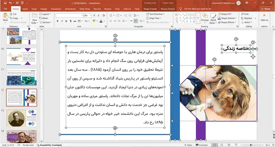 پاورپوینت زندگینامه لویی پاستور
