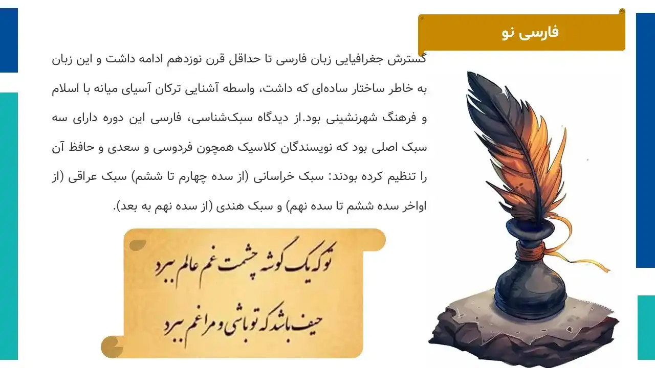 پاورپوینت زبان فارسی