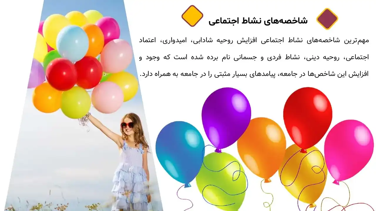 پاورپوینت نشاط اجتماعی (Social vitality PowerPoint)