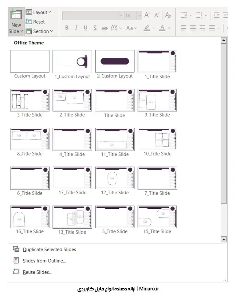 قالب پاورپوینت منودار رشته حقوق