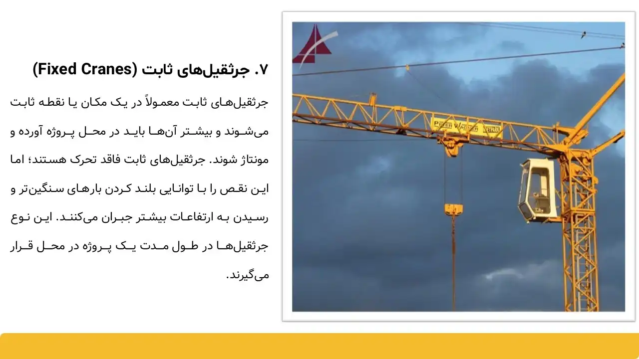 پاورپوینت جرثقیل