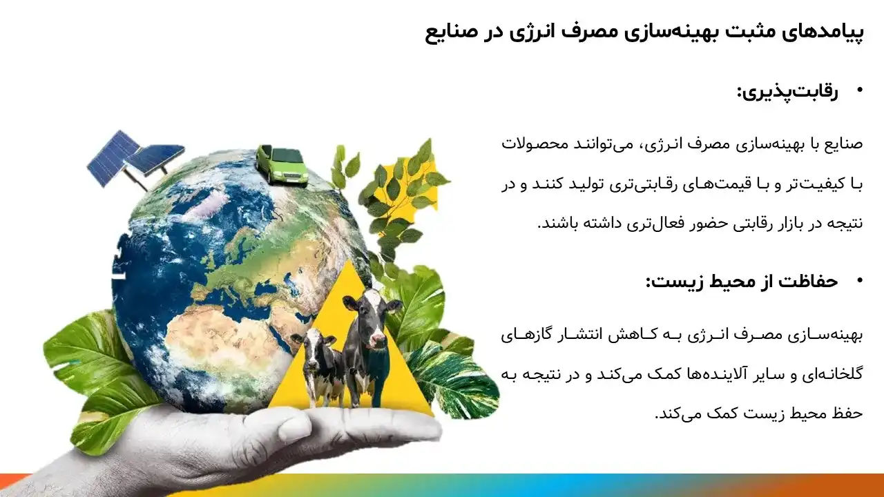 پاورپوینت بهینه سازی مصرف انرژی در صنایع