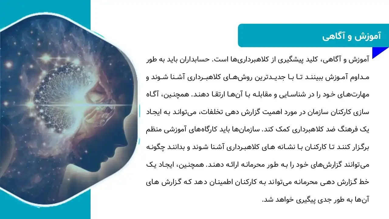 پاورپوینت جلوگیری از کلاهبرداری در حسابداری