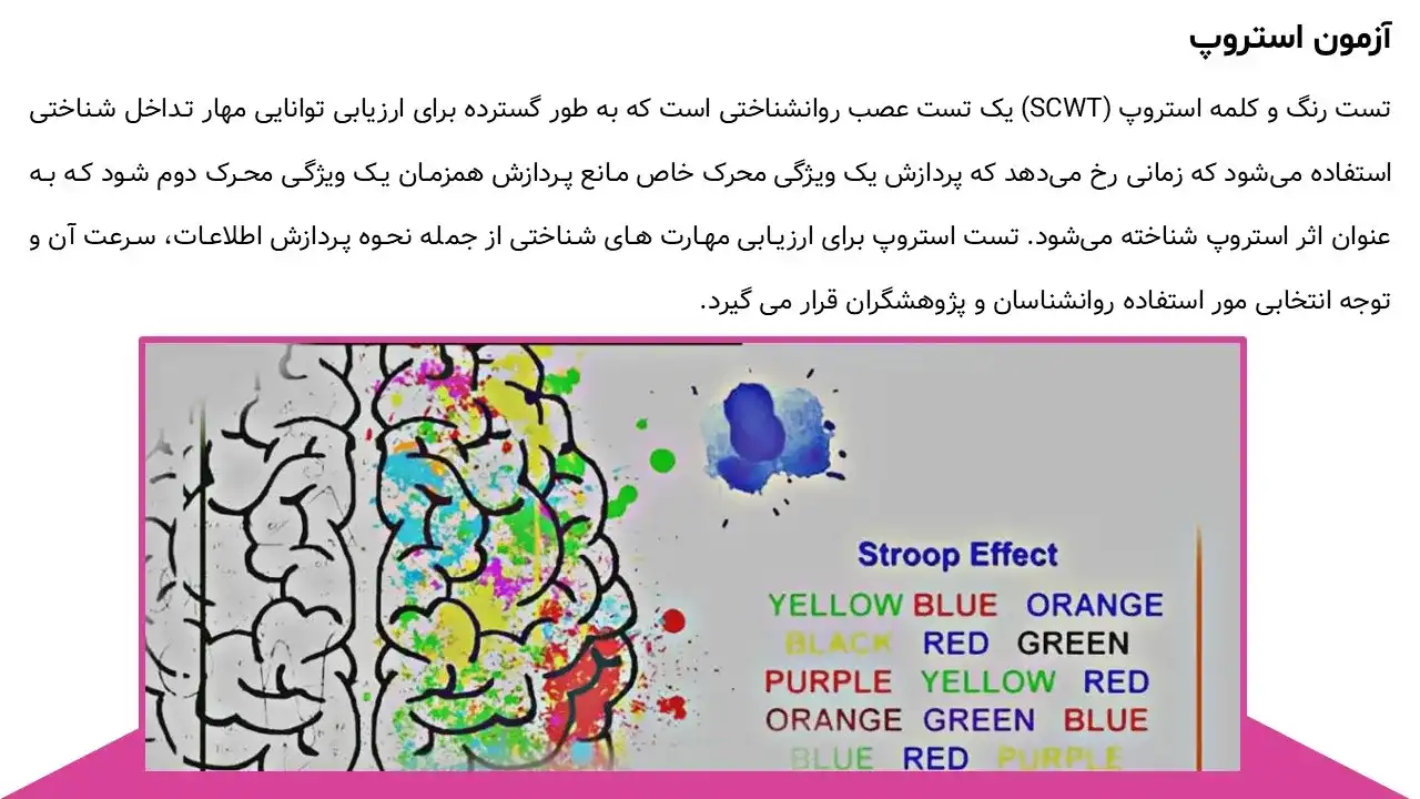 پاورپوینت آزمایش استروپ