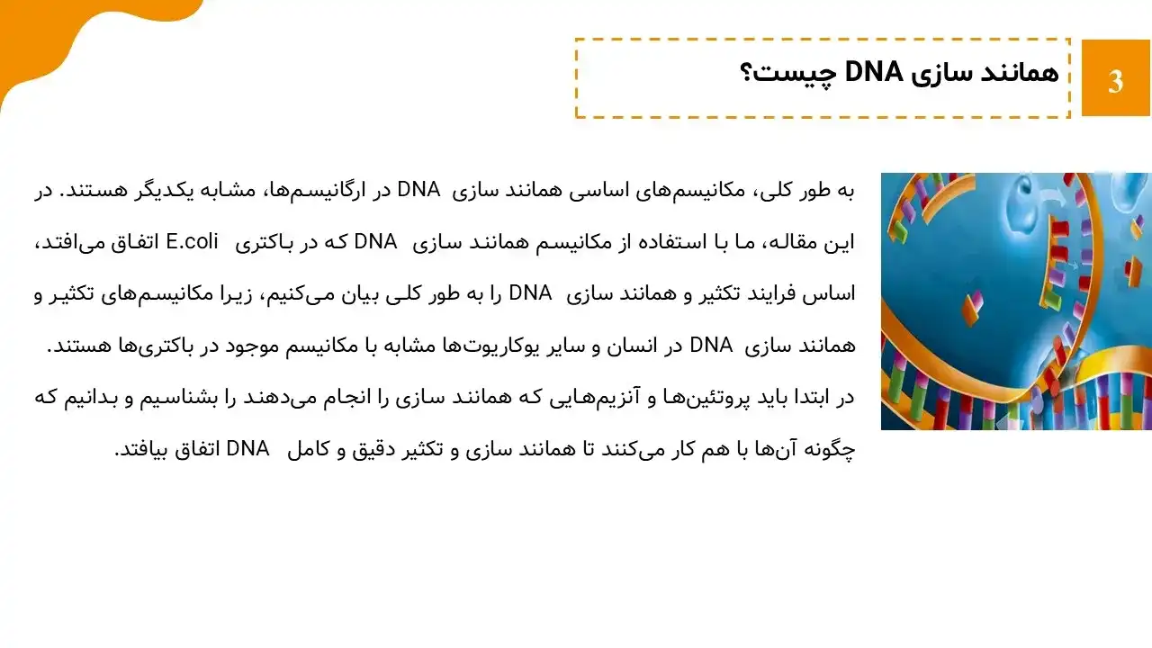 پاورپوینت همانندسازی DNA