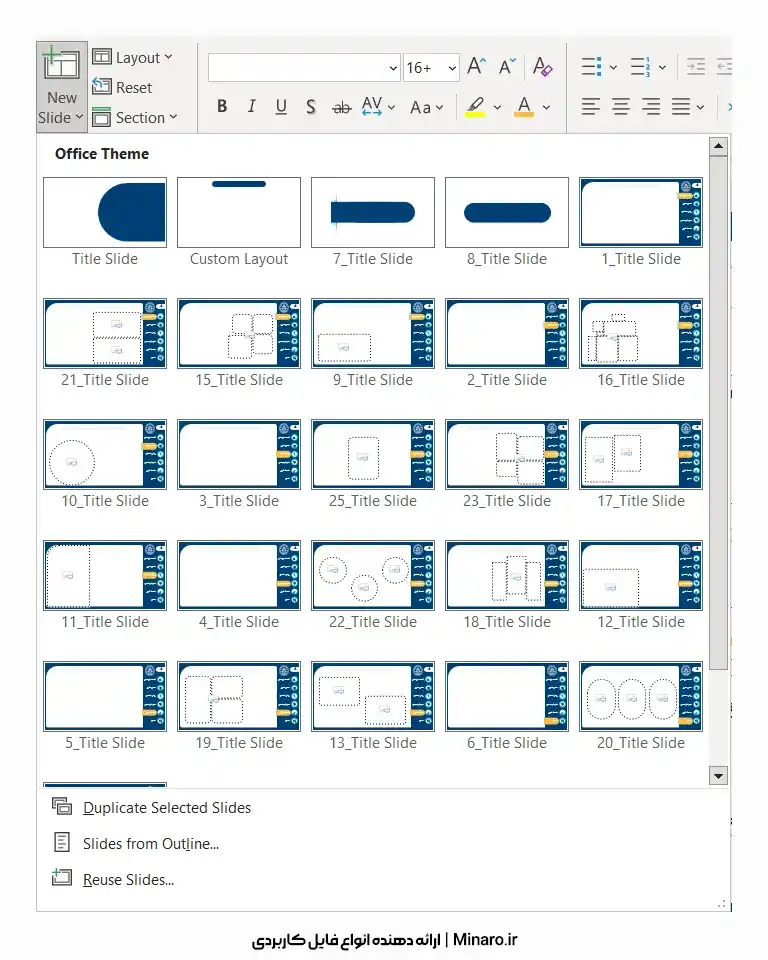 قالب پاورپوینت حرفه ای پایان نامه و پروپوزال
