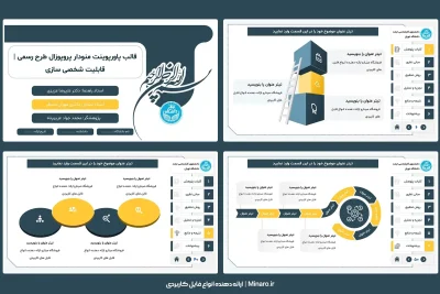 قالب پاورپوینت منودار پروپوزال طرح رسمی