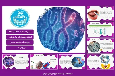 پاورپوینت تفاوت DNA و RNA