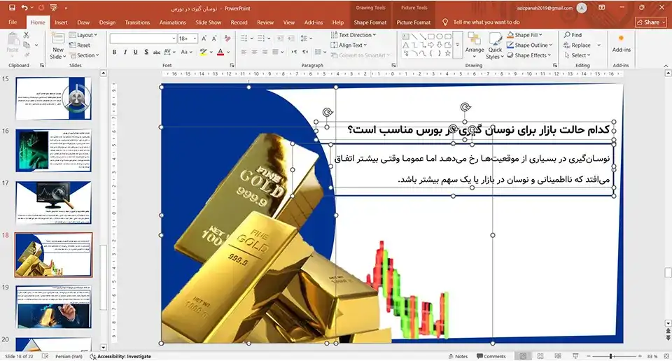 پاورپوینت نوسان گیری در بورس