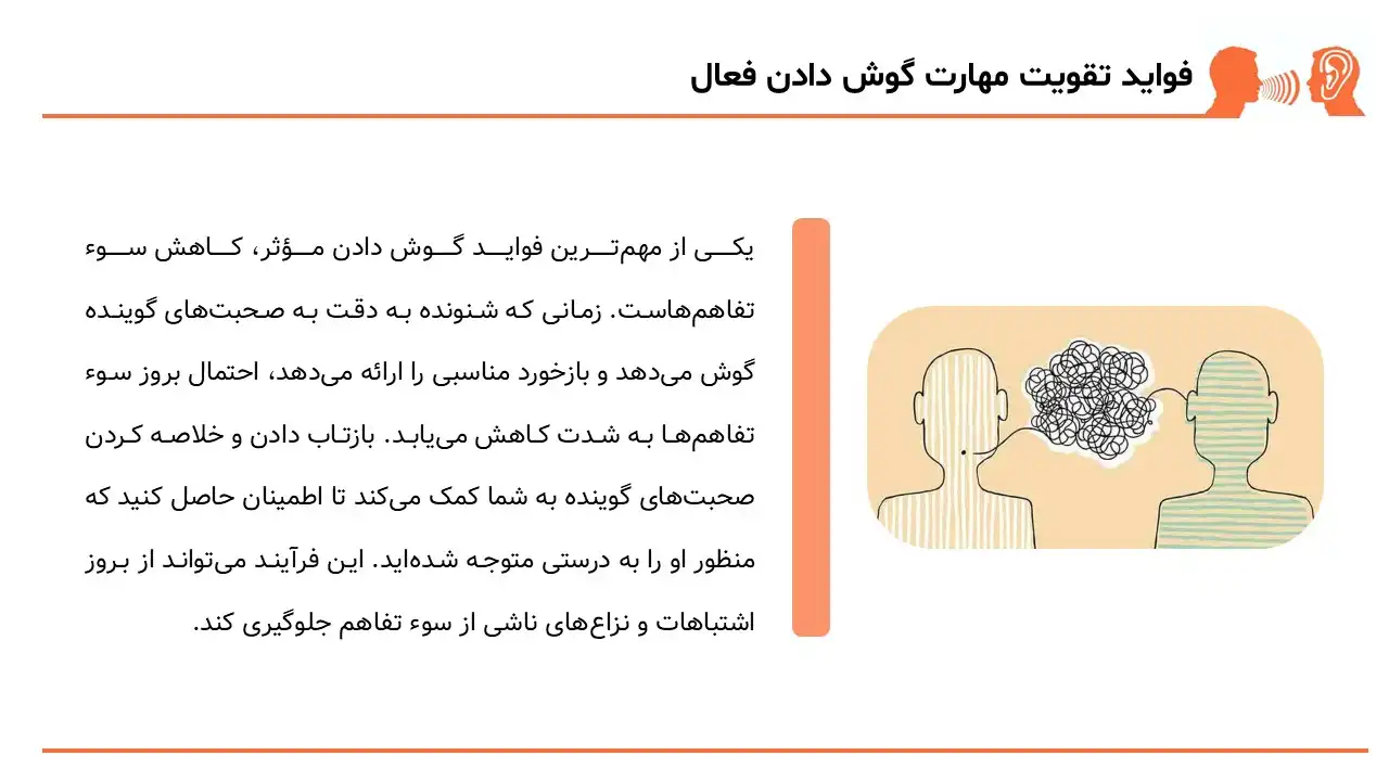 پاورپوینت هنر گوش دادن فعال