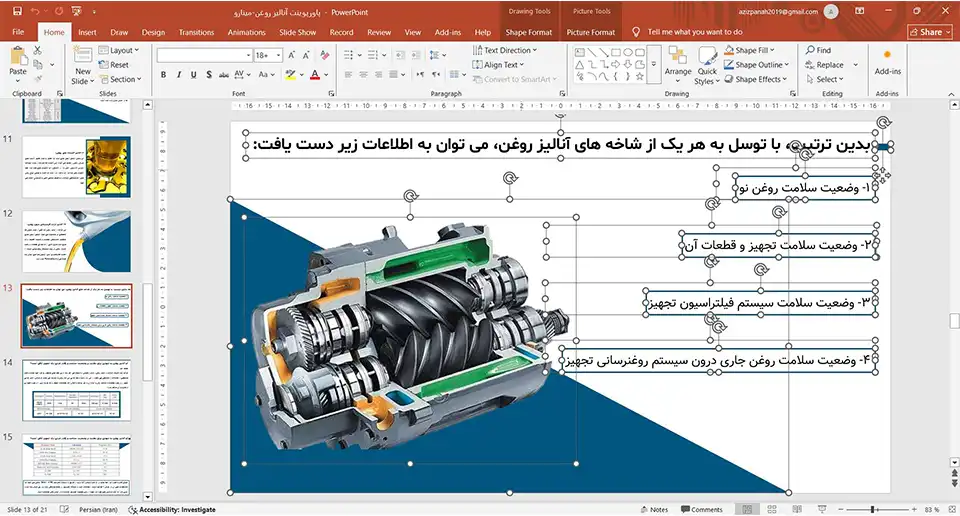 پاورپوینت آنالیز روغن