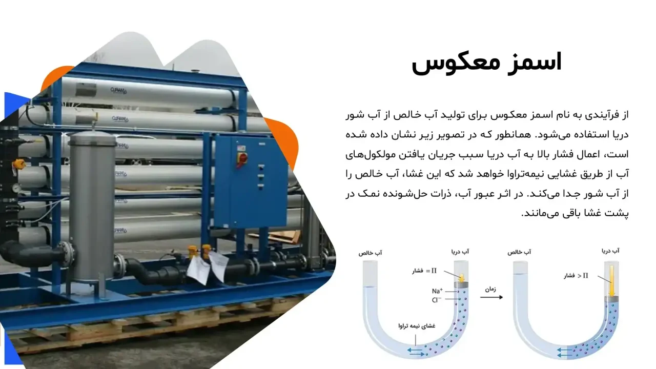 پاورپوینت فشار اسمزی