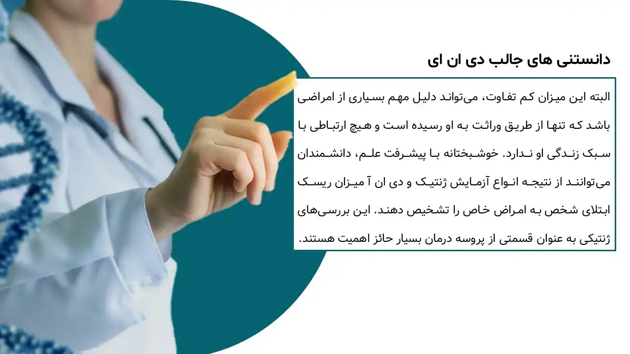 پاورپوینت ساختار و عملکرد مولکول DNA