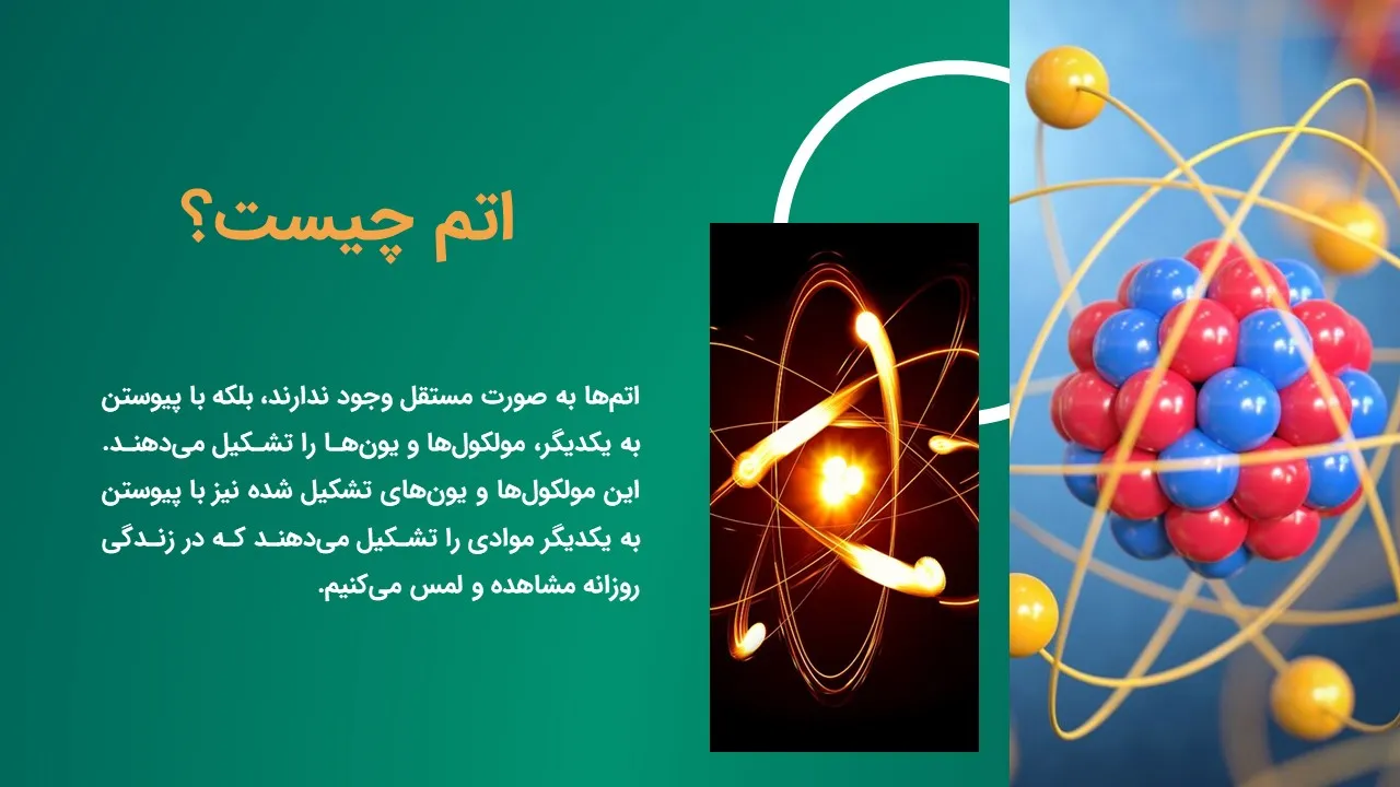 پاورپوینت اتم