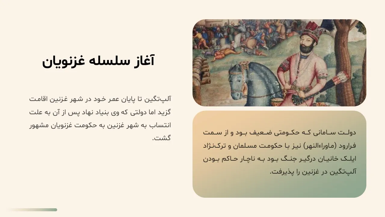 پاورپوینت سلسله غزنویان
