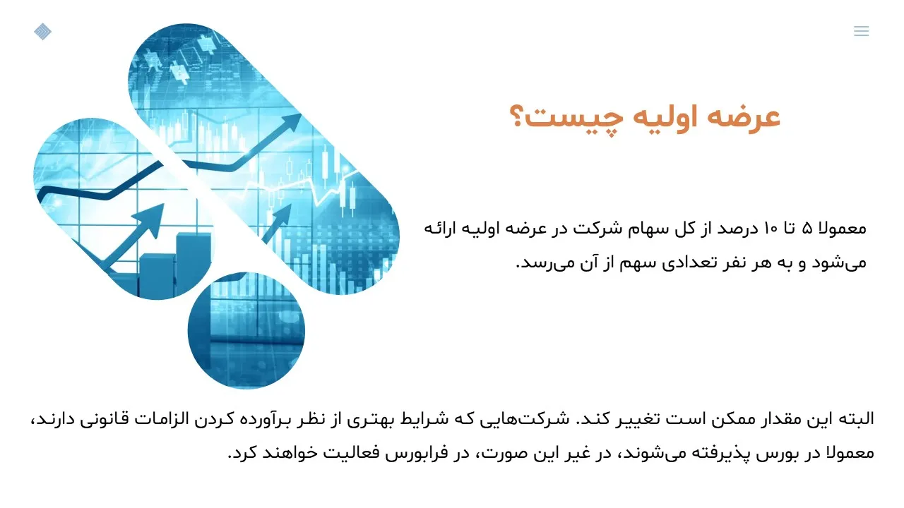 پاورپوینت عرضه اولیه در بورس