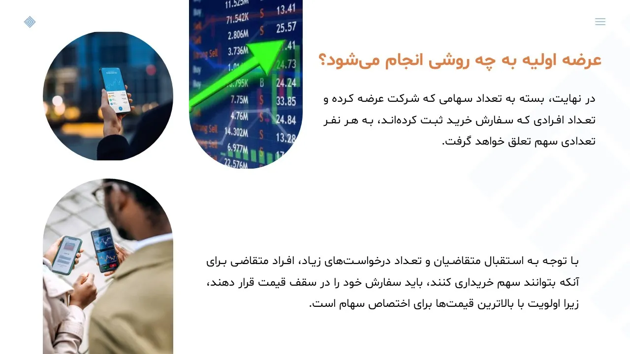 پاورپوینت عرضه اولیه در بورس