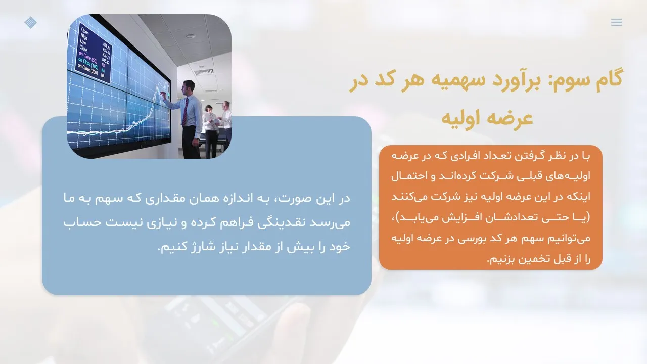 پاورپوینت عرضه اولیه در بورس