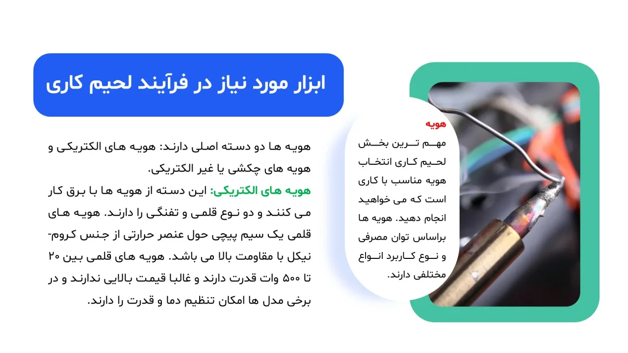 پاورپوینت لحیم کاری