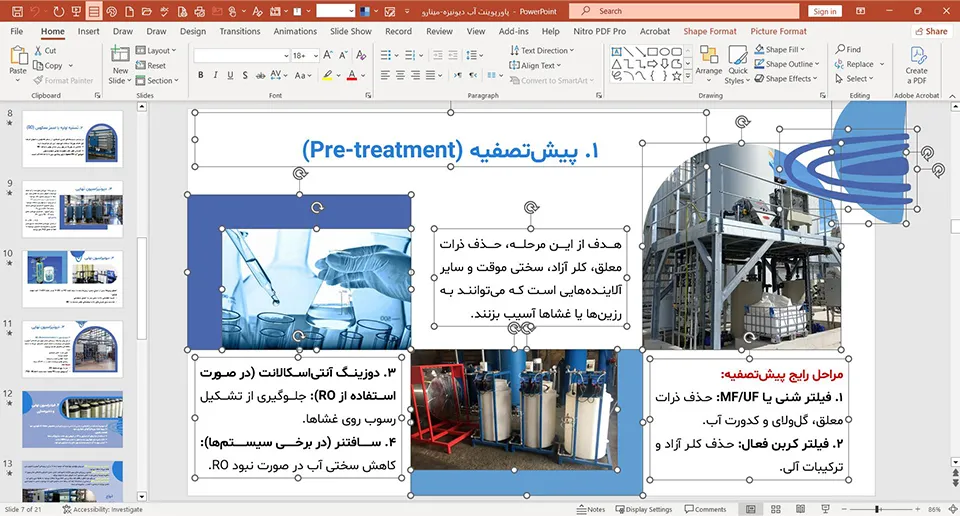 پاورپوینت آب دیونیزه