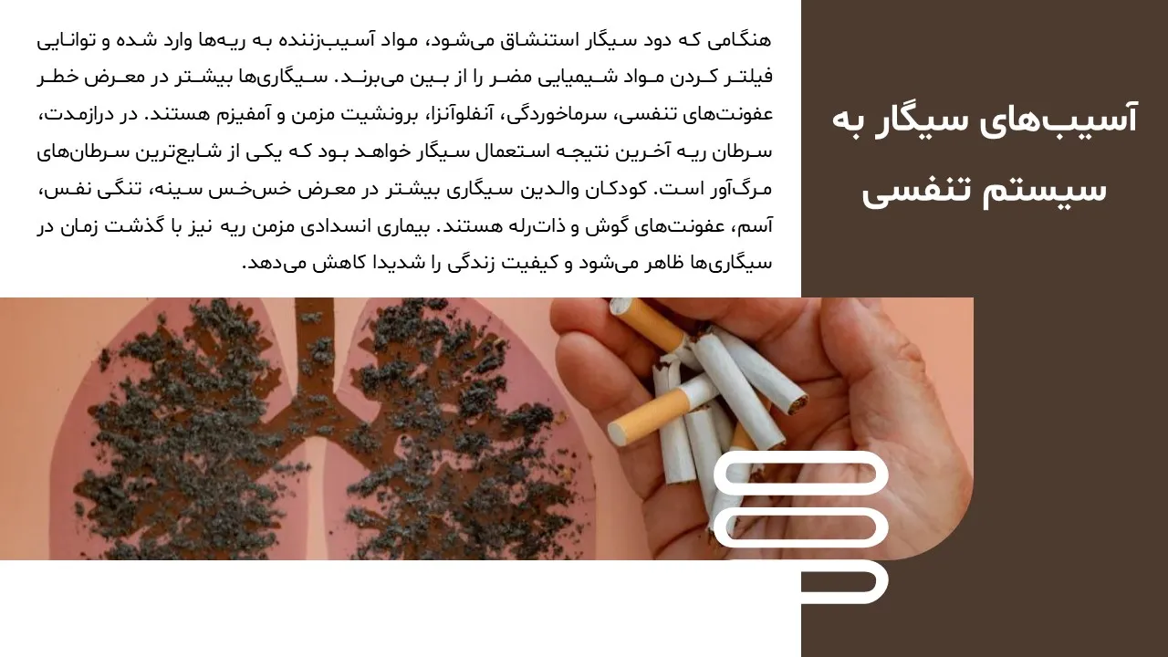 disadvantages-smoking-powerpoint-06 پاورپوینت ضررهای مصرف دخانیات