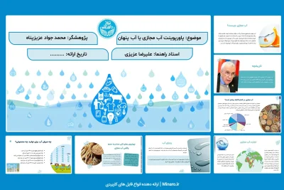پاورپوینت آب مجازی