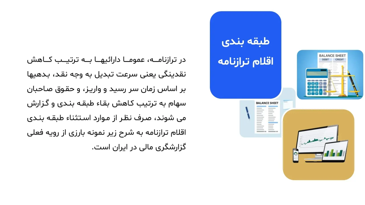 پاورپوینت صورت وضعیت مالی ترازنامه