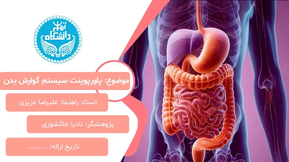 پاورپوینت سیستم گوارش بدن